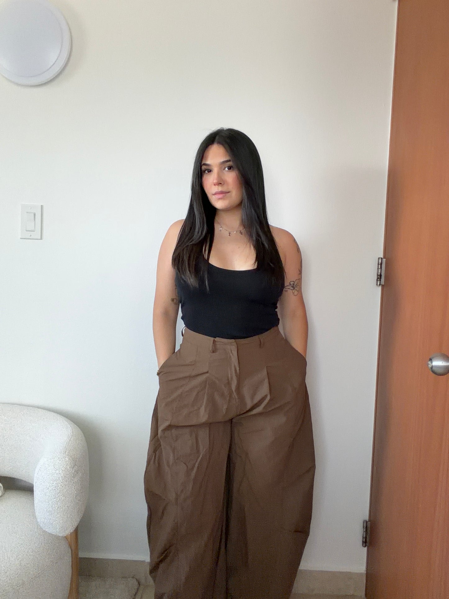 Black High Waisted balloon pants