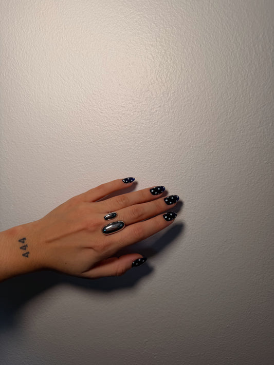 Open Statement Silver ring