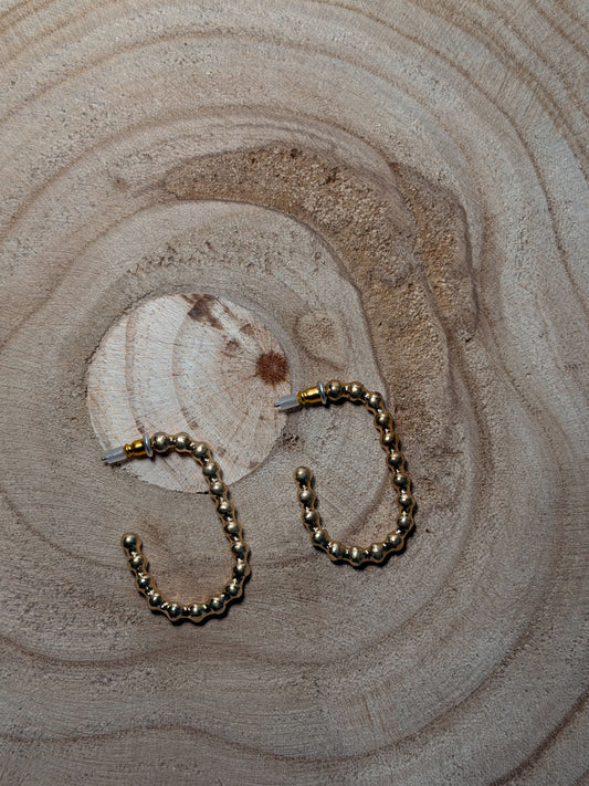 Beaded hoop earrings