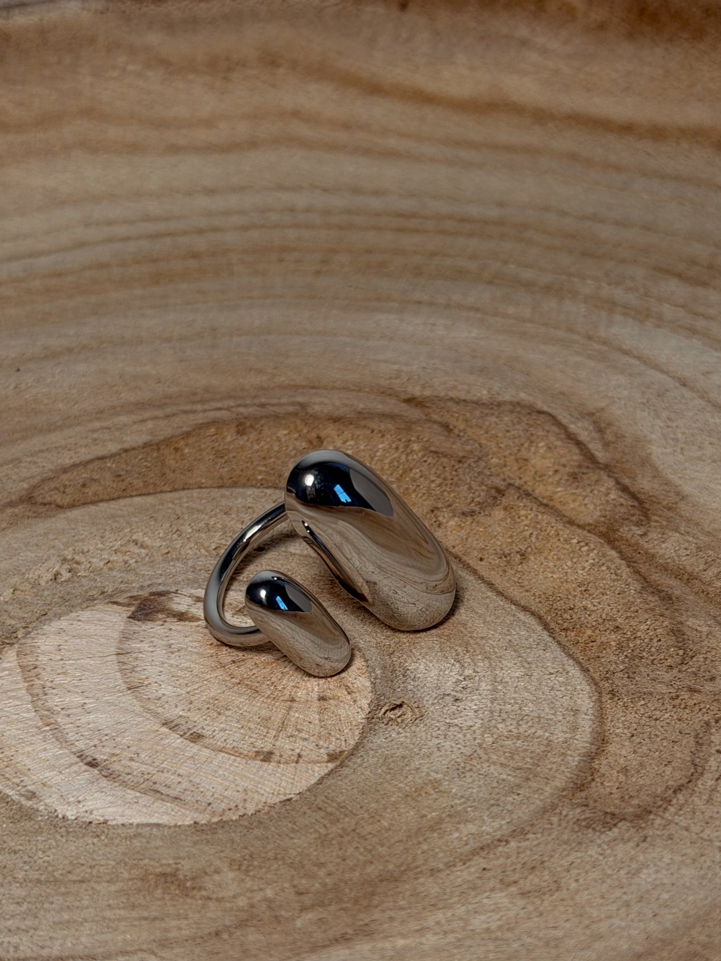 Open Statement Silver ring